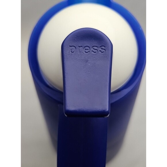 Mikasa Harbour Blue Thermal Carafe Frosted Modern Coastal Nautical Coffee Server - Picture 7 of 15